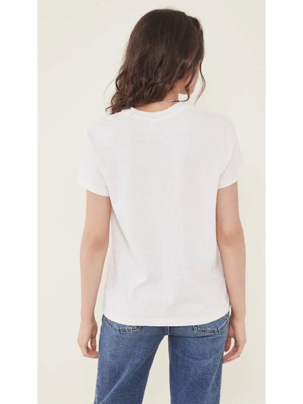 Re/Done Graphic Tee Shirt I Don't Do Mornings Vintage Ivory Large New with Tag - Picture 2 of 4